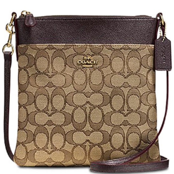 Coach Handbags - Coach Tan and Brown Crossbody Bag